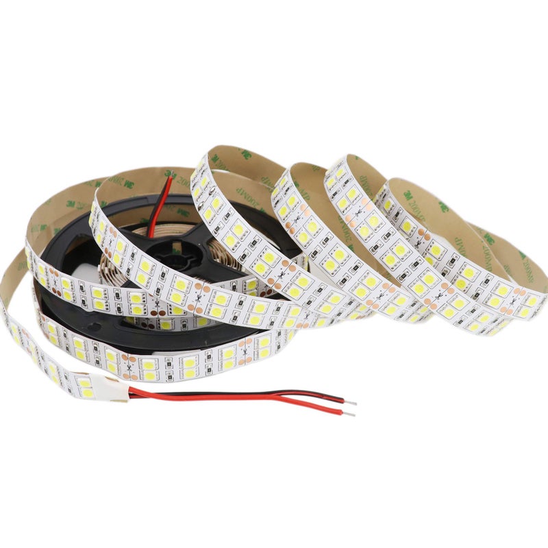 LEDENETÂ® LED Strip Lights Daylight White 6500K SMD 5050 Double Row 600LEDs DC 12V Cold White Dimmable Flexible LED Tape Lights 16.4Ft Non-Waterproof for Bedroom Kitchen Under Cabinet - Image 4